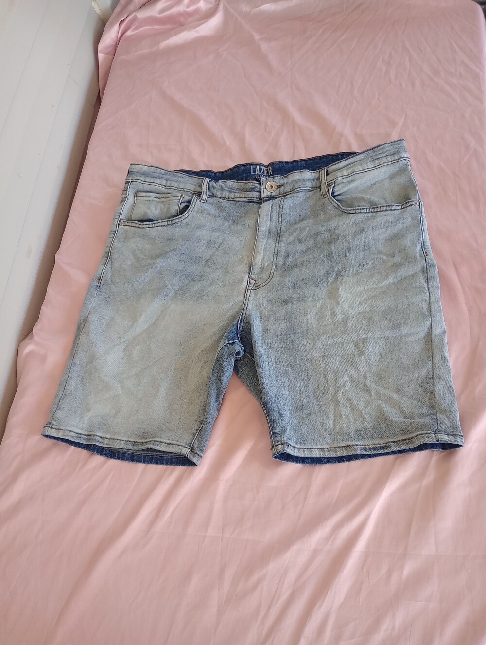 Lazer Men's Denim Shorts Sz. 40 Slim Fit Comfort Flex Stretch